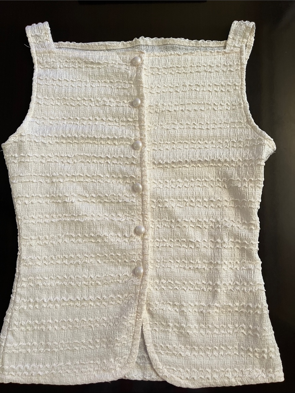 Cream blouse, size medium